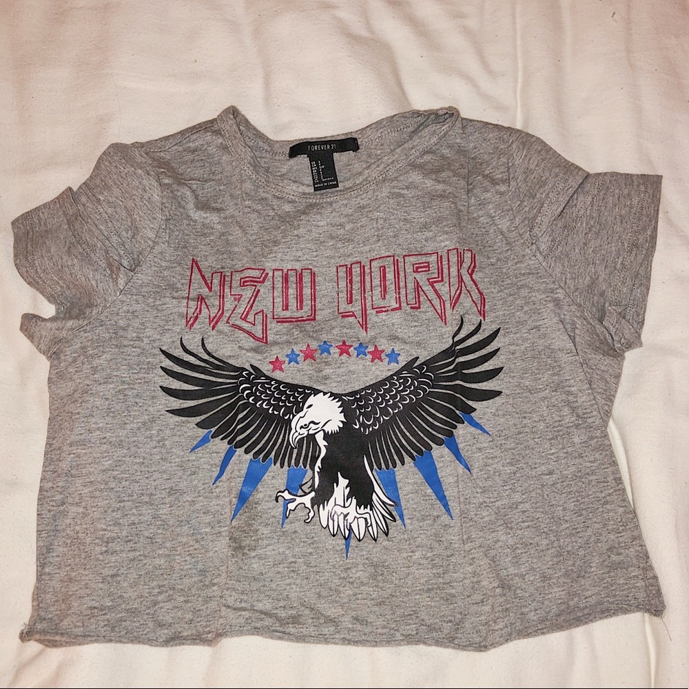 Grey Crop Top